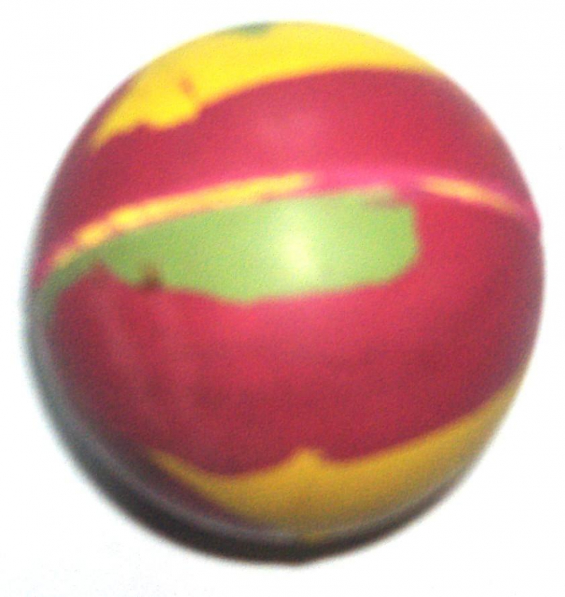 Pelota de goma 58 mm maciza