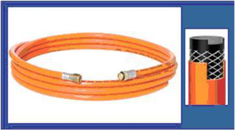 MANGUERA AGRY SPRAY NARANJA CON TERMINALES 10 MM