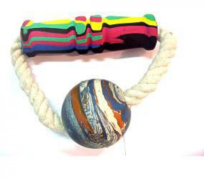 Tirador con forma de aro con pelota  de 58 mm